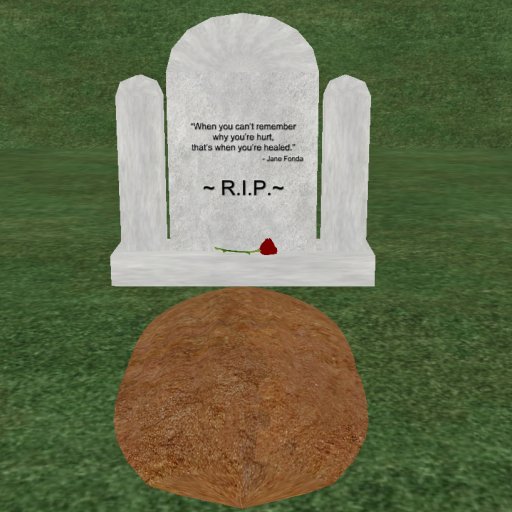 Verse 2, Enticing Designs 5 Prim Dome Top Style Cement Tombstone Marker with Inscription, Grave, and Rose