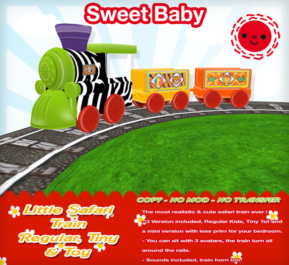 Sweet Baby - Little Safari Train Regular, Tiny & Toy