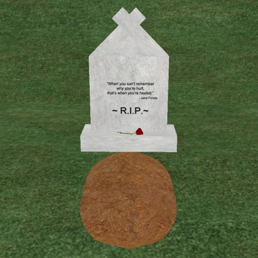 Verse 2, Enticing Designs 5 Prim Large Fancy Square Style Cement Tombstone Marker with Inscription, Grave, and Rose