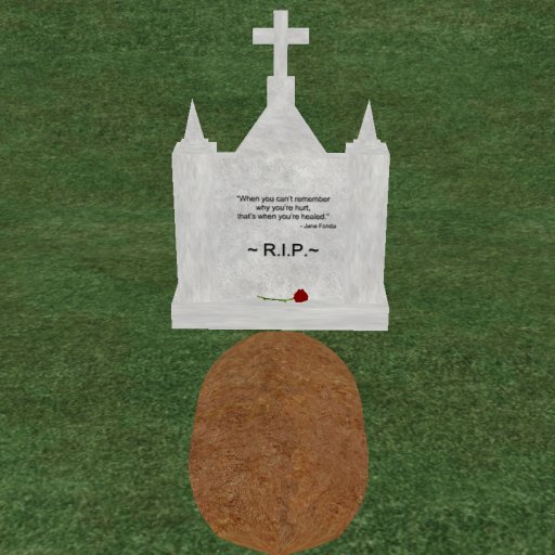 Verse 2, Enticing Designs 5 Prim Large Cross Top Style Cement Tombstone Marker with Inscription, Grave, and Rose