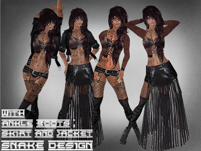 *SD* Leather Gown  -BOX-
