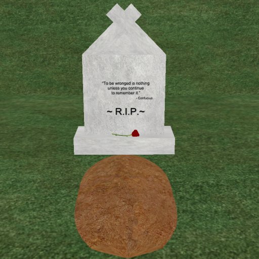 Verse 3, Enticing Designs 5 Prim Large Fancy Square Style Cement Tombstone Marker with Inscription, Grave, and Rose