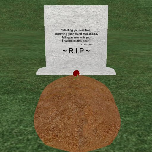 Verse 4, Enticing Designs 5 Prim Tapered Square Style Cement Tombstone Marker with Inscription, Grave, and Rose
