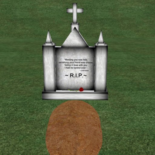 Verse 4, Enticing Designs 5 Prim Large Cross Top Style Marble Tombstone Marker with Inscription, Grave, and Rose
