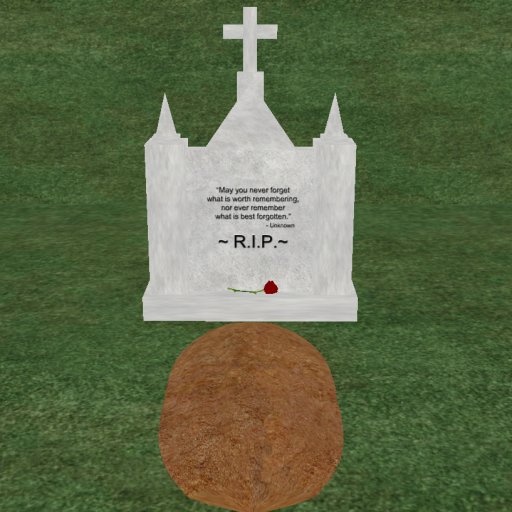 Verse 5, Enticing Designs 5 Prim Large Cross Top Style Cement Tombstone Marker with Inscription, Grave, and Rose
