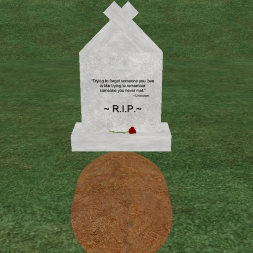 Verse 6, Enticing Designs 5 Prim Large Fancy Square Style Cement Tombstone Marker with Inscription, Grave, and Rose