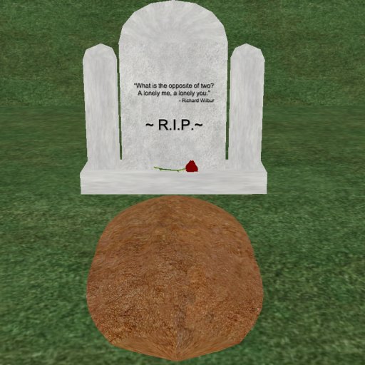 Verse 7, Enticing Designs 5 Prim Dome Top Style Cement Tombstone Marker with Inscription, Grave, and Rose