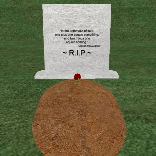 Verse 8, Enticing Designs 5 Prim Tapered Square Style Cement Tombstone Marker with Inscription, Grave, and Rose