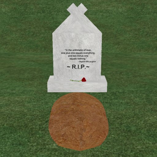 Verse 8, Enticing Designs 5 Prim Large Fancy Square Style Cement Tombstone Marker with Inscription, Grave, and Rose