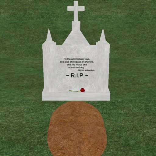 Verse 8, Enticing Designs 5 Prim Large Cross Top Style Cement Tombstone Marker with Inscription, Grave, and Rose