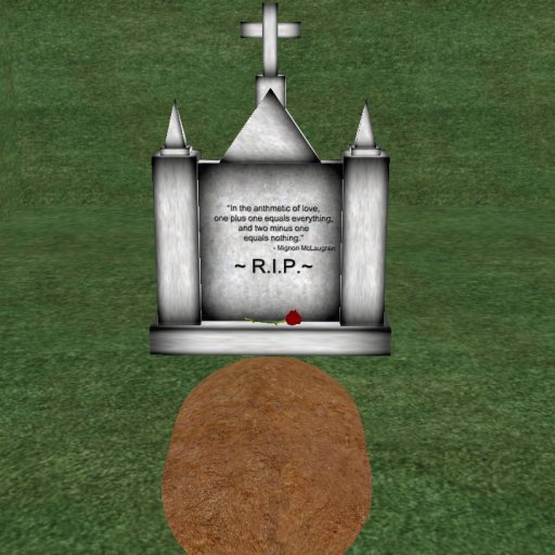 Verse 8, Enticing Designs 5 Prim Large Cross Top Style Marble Tombstone Marker with Inscription, Grave, and Rose