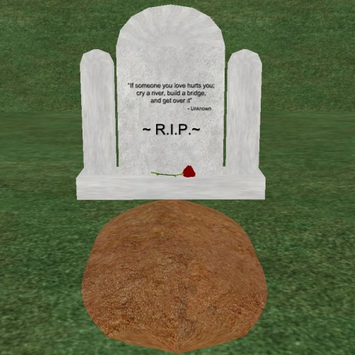 Verse 11, Enticing Designs 5 Prim Dome Top Style Cement Tombstone Marker with Inscription, Grave, and Rose