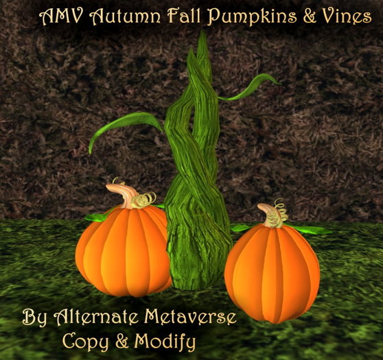 AMV Autumn Fall Pumpkins & Vines COPY MOD 