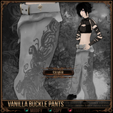 [Mesh] =^.^= Curious Kitties - Vanilla Buckle Pants - Silver 