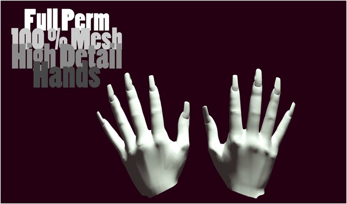 Full Permission - Mesh Hands - Female