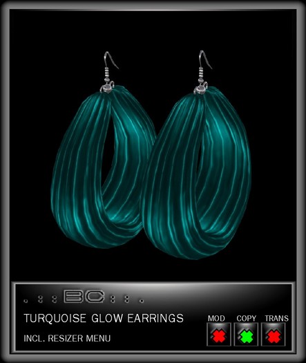 .::BeautyCode::. Turquoise Glow Earrings