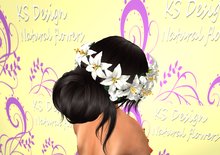 Ornament for hair (lily, rose) #4