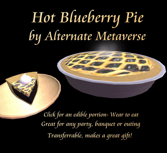 Hot Blueberry Pie- Click For Slice - AMV Foods