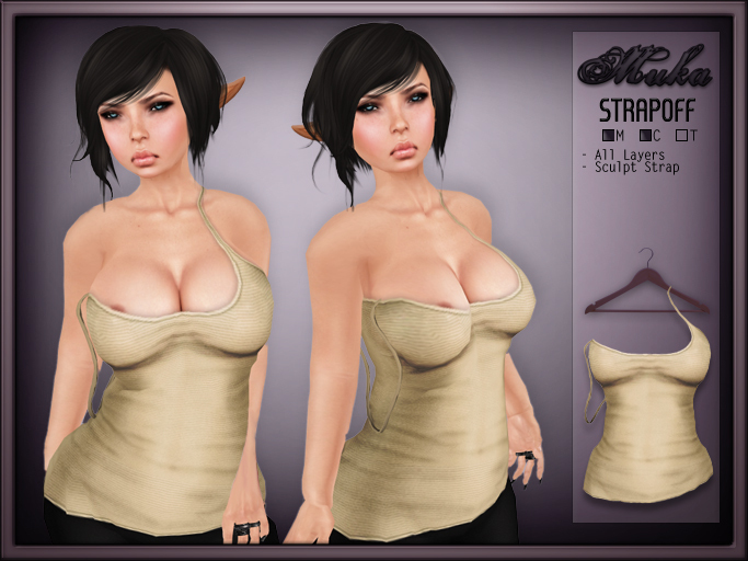 *MUKA* Strapoff Beige