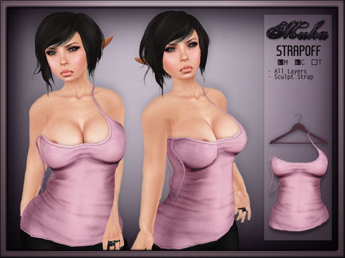 *MUKA* Strapoff Pink