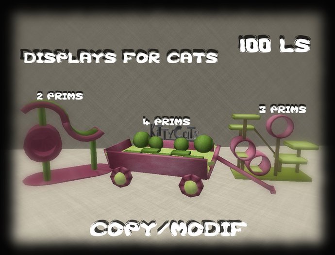 DISPLAYS FOR CATS PINK