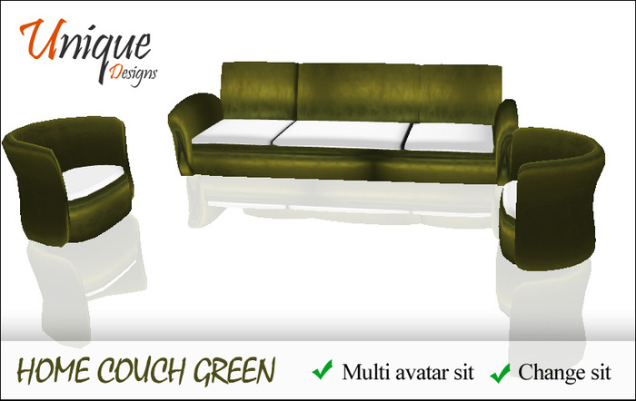 Home couch green