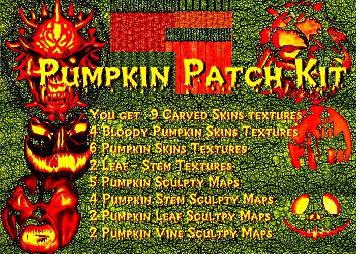 Pumpkin Patch Kit - Sculpty & Textures FP