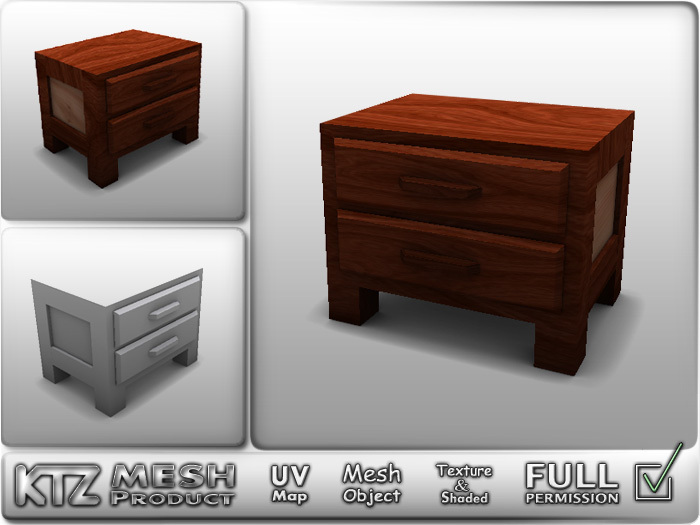 Mesh object - Full Permission ! Bedstand \ bedside table