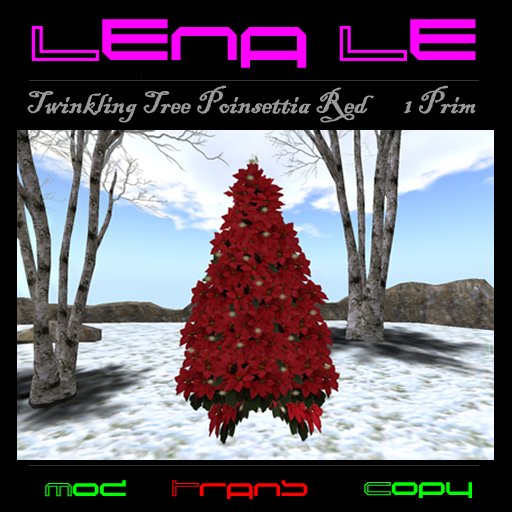 Twinkling Tree Poinsettia Red