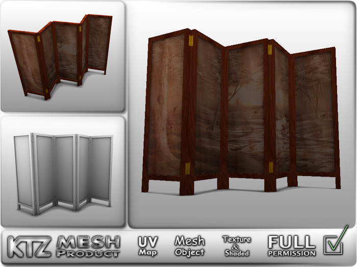 Mesh object - Full Permission ! Folding wall screen