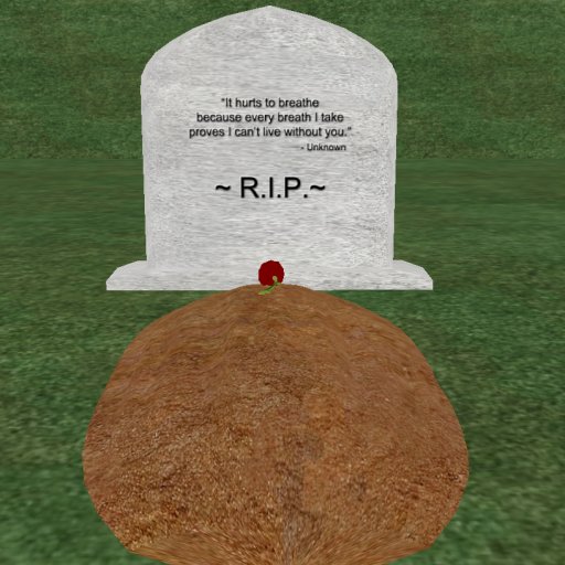 Verse 13, Enticing Designs 5 Prim Rounded Arch Style Cement Tombstone Marker with Inscription, Grave, and Rose