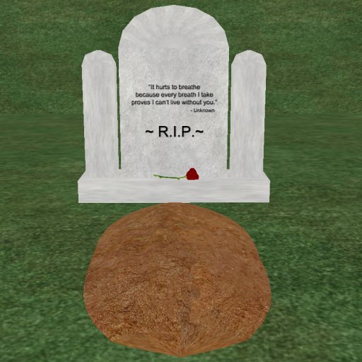Verse 13, Enticing Designs 5 Prim Dome Top Style Cement Tombstone Marker with Inscription, Grave, and Rose