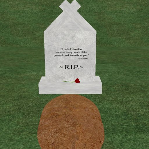 Verse 13, Enticing Designs 5 Prim Large Fancy Square Style Cement Tombstone Marker with Inscription, Grave, and Rose