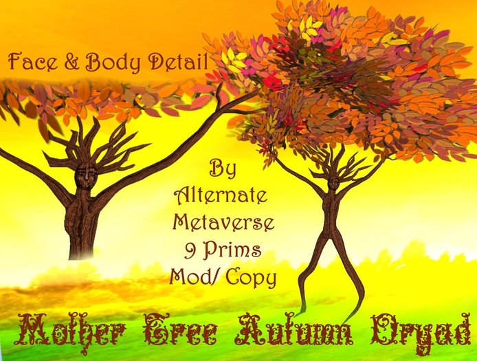 AMV Mother Tree, Dryad Tree Person Autumn Multicolor COPY MOD 