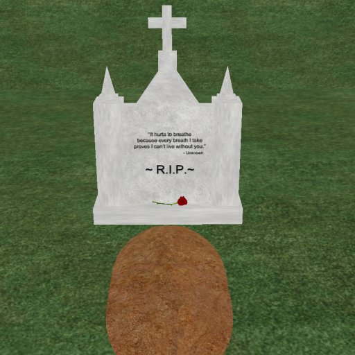 Verse 13, Enticing Designs 5 Prim Large Cross Top Style Cement Tombstone Marker with Inscription, Grave, and Rose