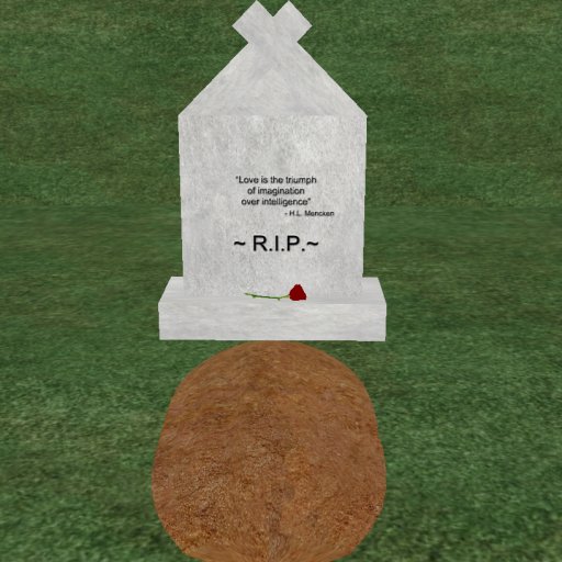 Verse 14, Enticing Designs 5 Prim Large Fancy Square Style Cement Tombstone Marker with Inscription, Grave, and Rose