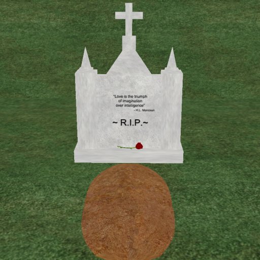 Verse 14, Enticing Designs 5 Prim Large Cross Top Style Cement Tombstone Marker with Inscription, Grave, and Rose