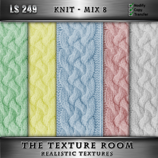 The Texture Room - Knit Mix 8 Textures