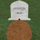 Verse 17, Enticing Designs 5 Prim Rounded Arch Style Cement Tombstone Marker with Inscription, Grave, and Rose