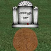 Verse 17, Enticing Designs 5 Prim Dome Top Style Marble Tombstone Marker with Inscription, Grave, and Rose