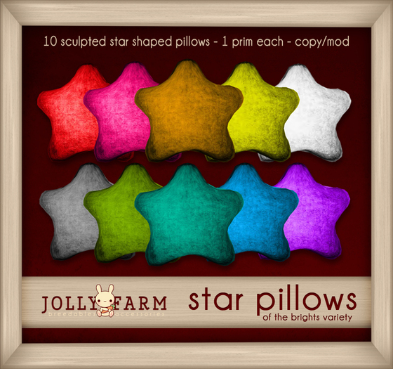 Star Pillows: Brights