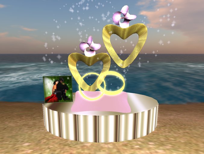 Wedding Invitation Hearts & Flowers