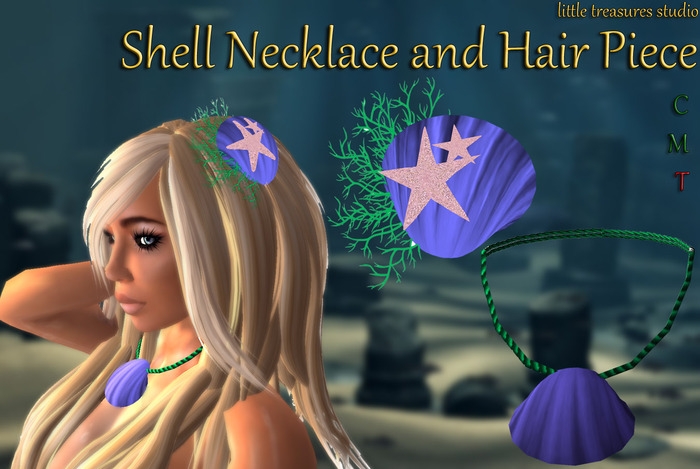 *LT* ShellNecklace AND HairPiece 