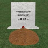 Verse 18, Enticing Designs 5 Prim Tapered Square Style Cement Tombstone Marker with Inscription, Grave, and Rose