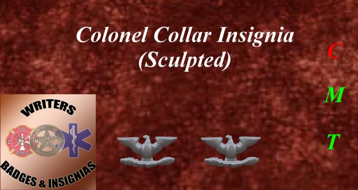  Colonel Collar Insignia (Sculpted) 