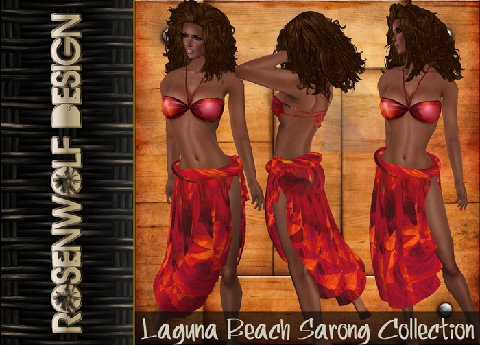 Rosenwolf Design Female Batik Sarong - Crystal Roses