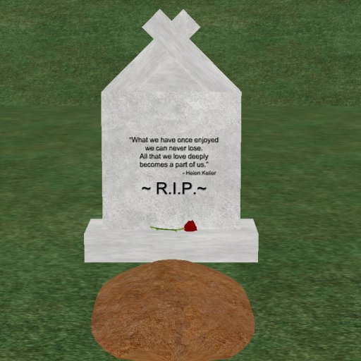 Verse 18, Enticing Designs 5 Prim Large Fancy Square Style Cement Tombstone Marker with Inscription, Grave, and Rose