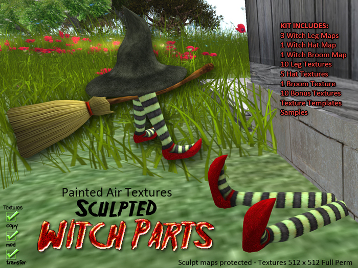 (PAT Sculpted Witch Parts Kit)