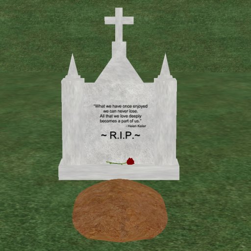 Verse 18, Enticing Designs 5 Prim Large Cross Top Style Cement Tombstone Marker with Inscription, Grave, and Rose
