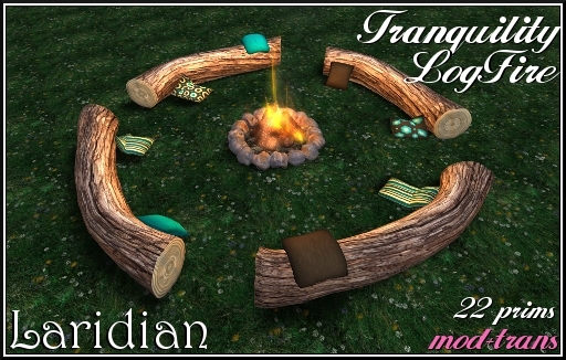 Laridian Tranquility LogFire (Turquoise)